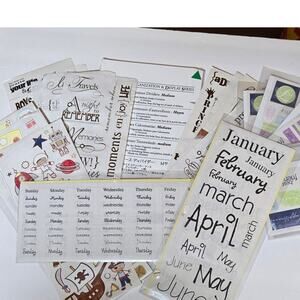 Creative Memories Lot of Stickers and Organization Dividers From 90's 2000's